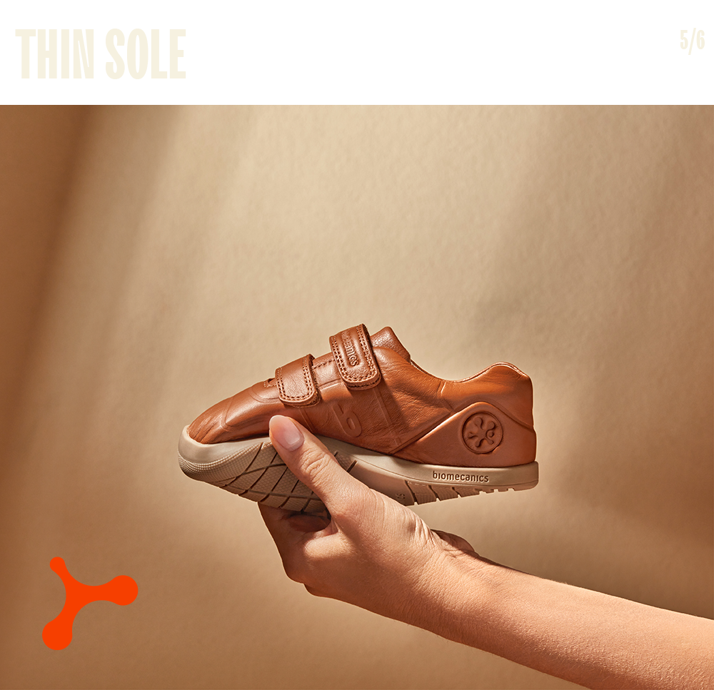 A sole that favours a greater perception of the terrain and also ensures maximum protection against any possible obstacles.